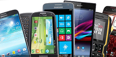 celulares y smarthones LG, Sony, Samsung, iPhone y Nokia